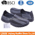 Bulk Wholesale China Ladies Mary Janes Woven Elastic Flat Shoe